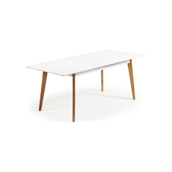 Masă de dining extensibilă Kave Home Meety 160 x 90 cm, alb-image-4