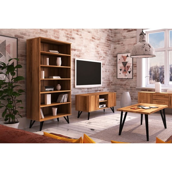 Bibliotecă din lemn de fag 91x185 cm Golo - The Beds-image-4