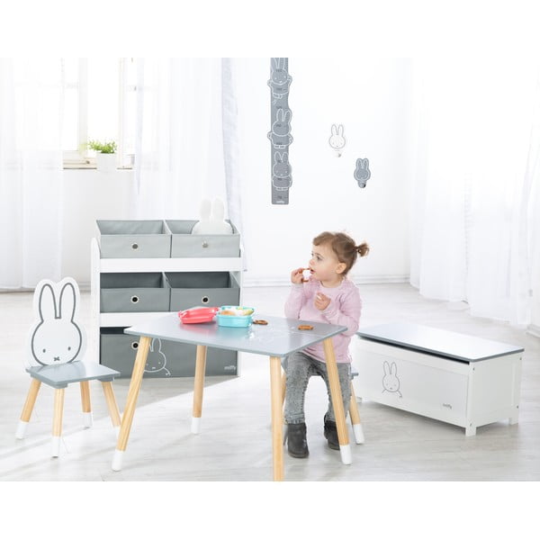 Organizator de jucării pentru copii alb/gri 63,5x29,5x60 cm Miffy – Roba-image-1