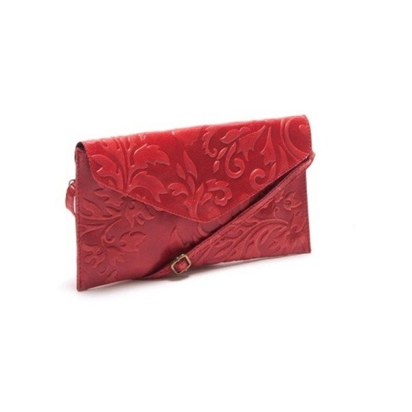 Poșetă din piele Isabella Rhea Melissa, roșie -image-1