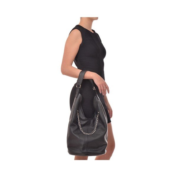Geantă din piele Isabella Rhea Melody, negru-image-2