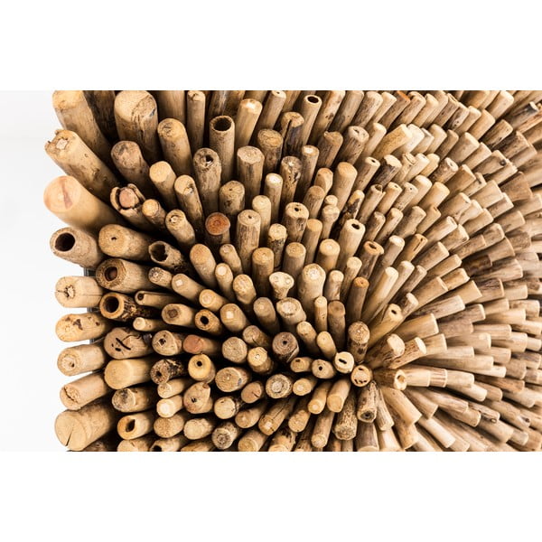 Decorațiune de perete din lemn de tec WOOX LIVING Bee, 70 x 70 cm-image-1