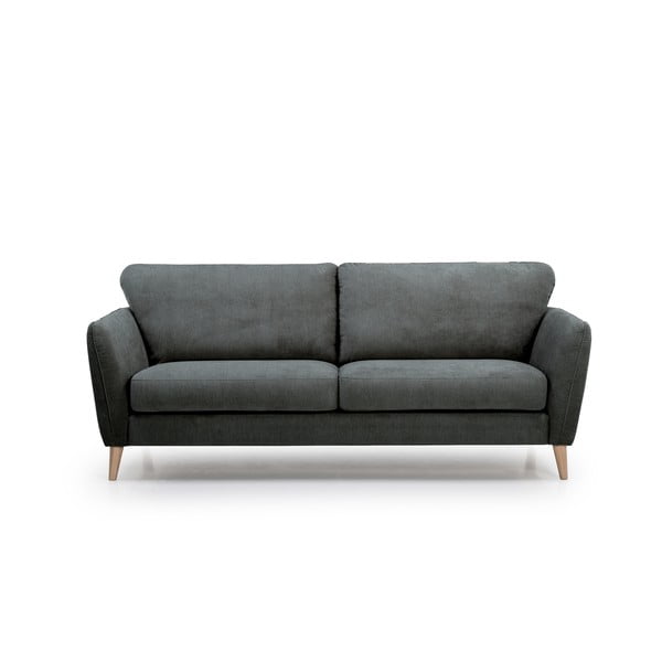 Canapea neagră/gri 206 cm Oslo - Scandic