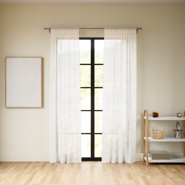 Perdele albe 2 buc. 132x213 cm Sheera – Umbra-image-3