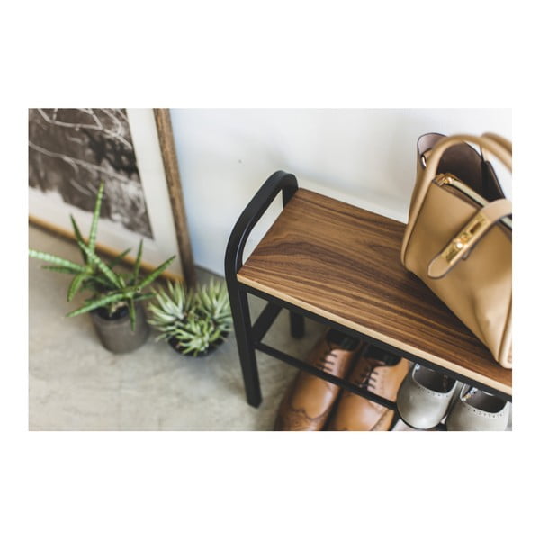 Pantofar negru/natural  din metal Tower – YAMAZAKI-image-4