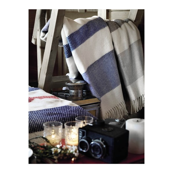 Pled din amestec de bumbac Euromant Granite, 140 x 180 cm, gri deschis-image-4