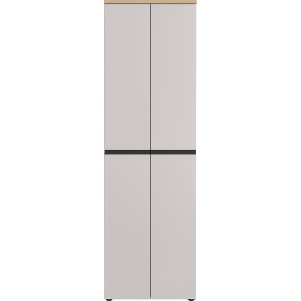 Șifonier grej/în culoare naturală deschisă 59x194x41 cm Cormano – Germania-image-4