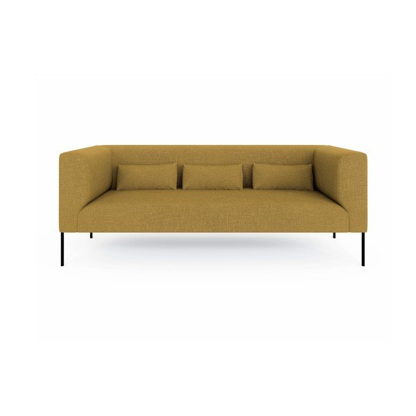 Canapea Milo Casa Nina, galben, 192 cm-image-2