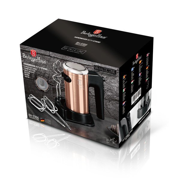 Mixer de mână Rosegold Metallic Line - BerlingerHaus-image-2