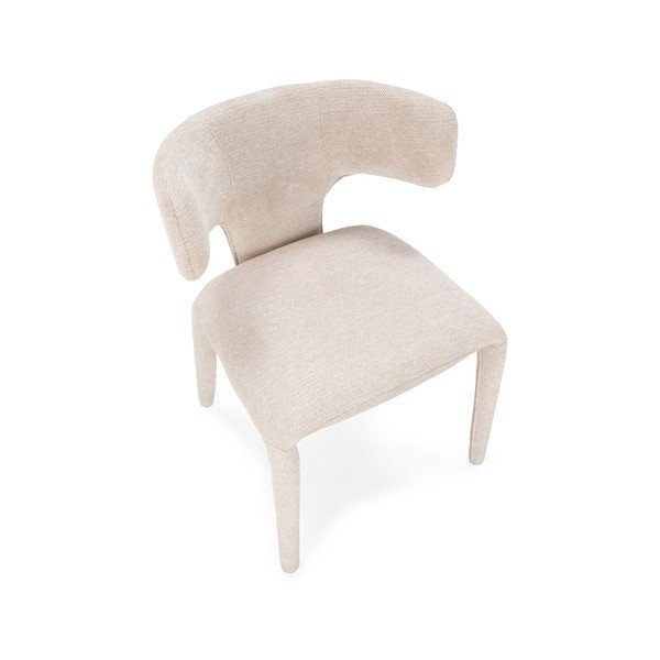 Scaun de living bej tapițat Maca – MOME-image-2