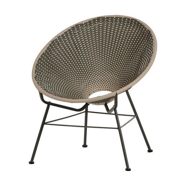 Fotoliu de grădină verde din ratan artificial Kazoun – WOOOD