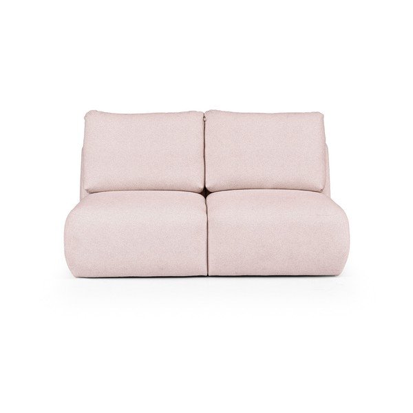 Canapea roz-deschis cu tapițerie din țesătură bouclé 164 cm Mirel – Rodier