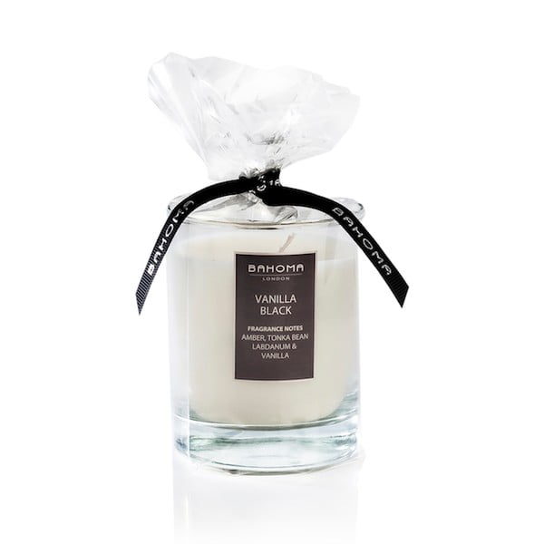 Lumânare parfumată Bahoma white, vanilie neagră, ardere 55 de ore