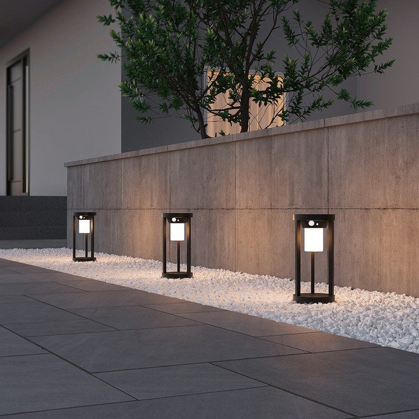 Corp de iluminat pentru exterior LED cu senzor de mișcare (înălțime 25 cm) Carmo – Trio-image-1