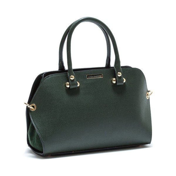 Geantă din piele Isabella Rhea no. 478, verde-image-4