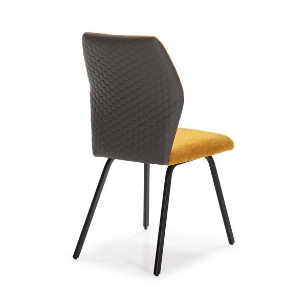 Scaune de dining galben-muștar 4 buc. Pol – Marckeric-image-3
