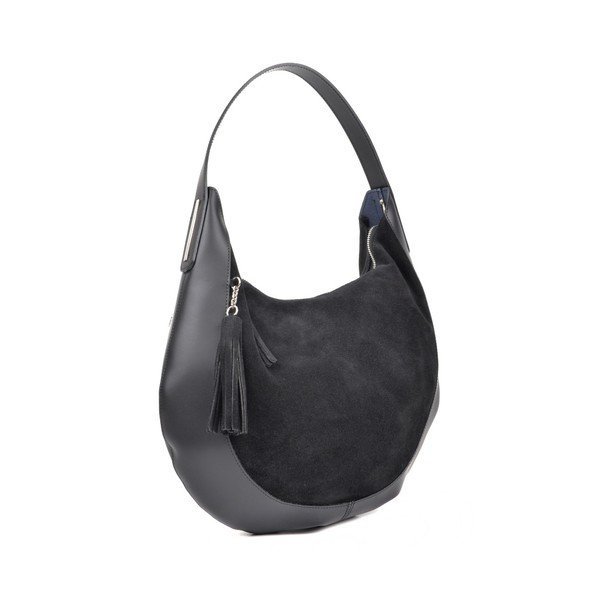 Geantă din piele Isabella Rhea Moon Nero, negru-image-2