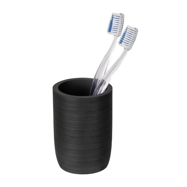 Suport pentru periuța de dinți negru din polirășină Altavalle – Wenko-image-2