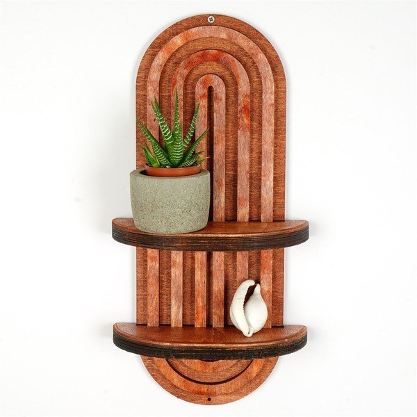 Raft roșu deschis etajat 20 cm Raf – Kalune Design-image-1