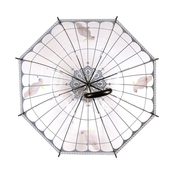 Umbrelă transparentă rezistentă la vânt Esschert Design, ⌀ 81 cm-image-3