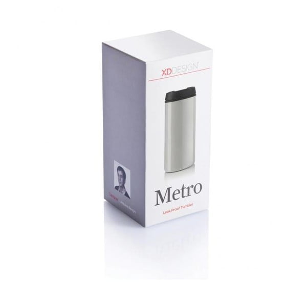 Pahar termos de voiaj XD Design Metro, 300 ml, alb-image-1
