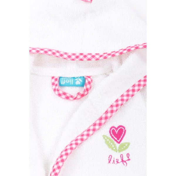 Halat de baie pentru copii alb-rozTiseco Home Studio-image-1