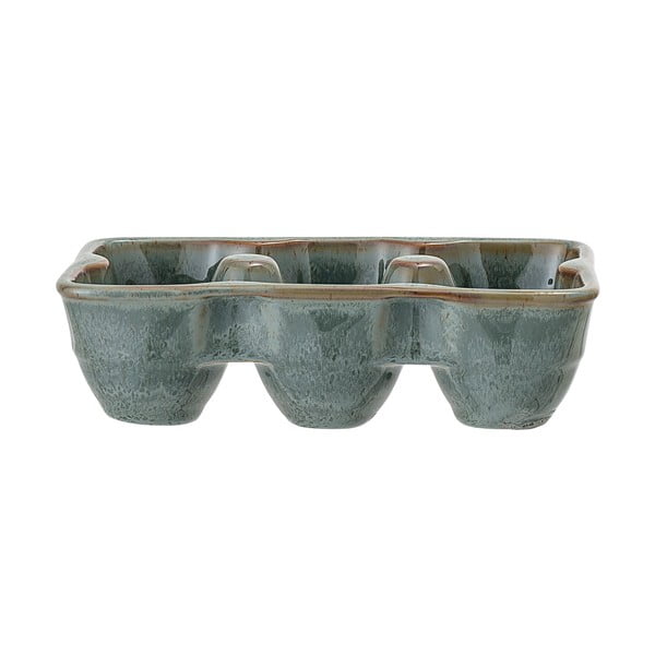 Suport pentru ouă din gresie ceramică Bloomingville Pixie, verde închis-image-2