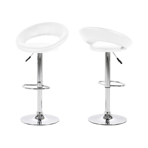 Scaun de bar Actona Plump, alb-image-1
