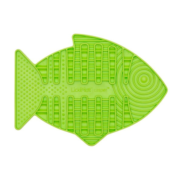 Covoraș de lins pentru pisici Casper Green – LickiMat-image-1