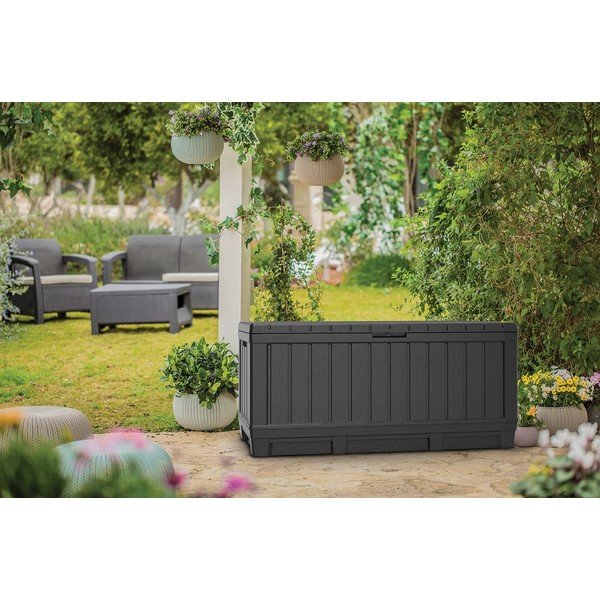 Cutie de depozitare pentru grădină gri antracit din plastic Kentwood – Keter-image-1