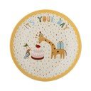 Farfurie pentru copii galbenă/crem din gresie ø 16 cm Celebrate – Bloomingville Mini