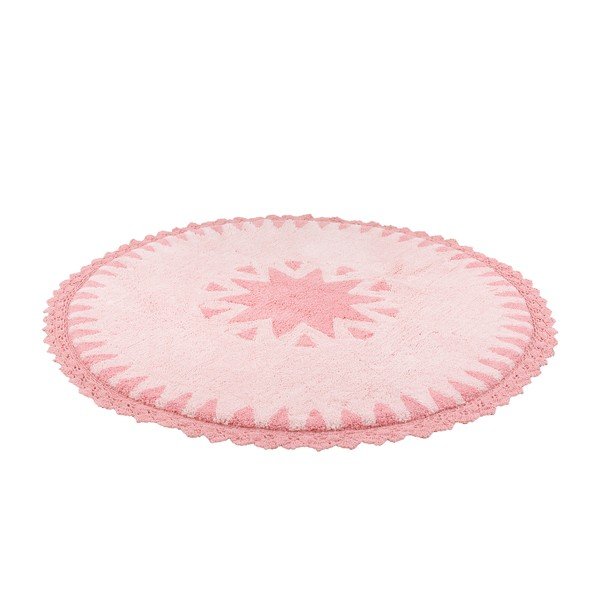 Covor pentru copii Nattiot Warren, Ø110 cm, roz-image-1