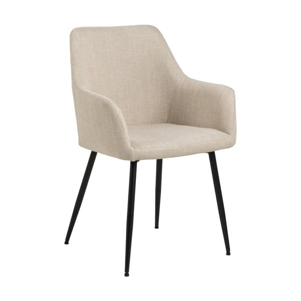 Set de scaune de sufragerie bej cu cotiere 2 buc. tapițat Lizzy – Actona