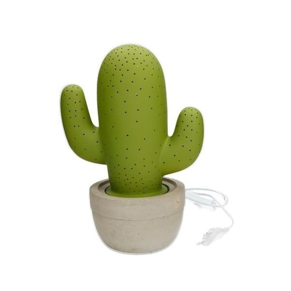 Veioză din porțelan în formă de cactus Brandani Cactus, verde