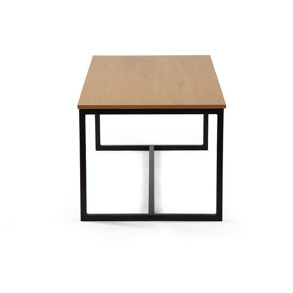 Măsuță de cafea în culoare naturală cu aspect de lemn de stejar 47x90 cm Norden – Bonami Essentials-image-3