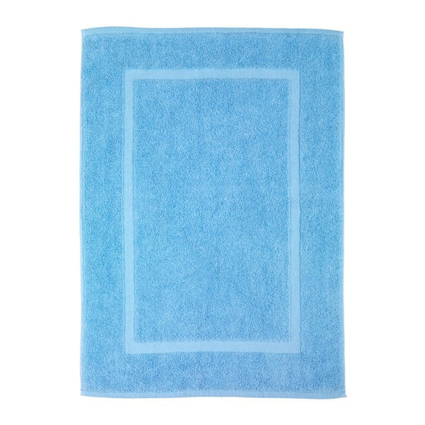 Covor baie din bumbac Wenko Serenity, 50 x 70 cm, albastru