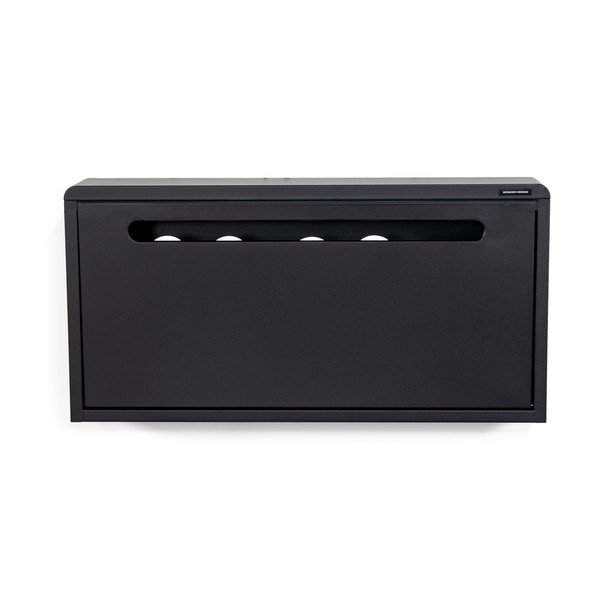 Pantofar negru cu deschidere înclinată/suspendat din metal 75x38x13 cm Mario – Spinder Design-image-4