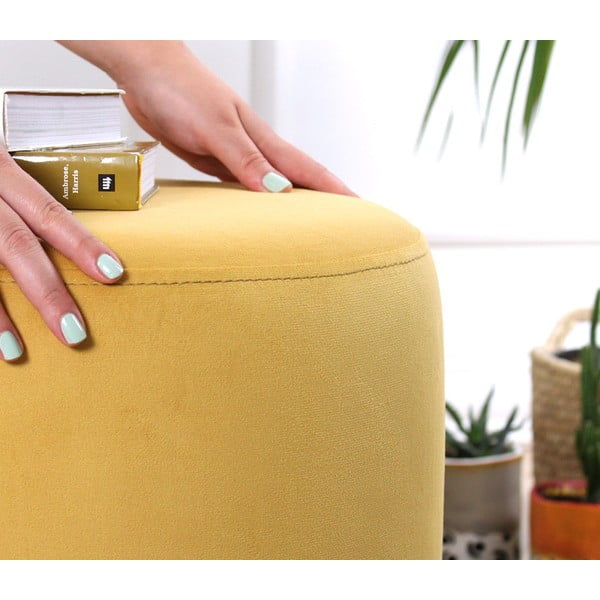 Taburet galben Ropp – Artie-image-3