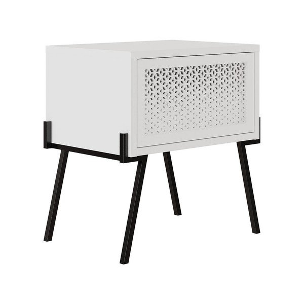 Noptieră albă Naive – Kalune Design
