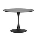 Masă rotundă pentru dining Marckeric Oda, ø 110 cm, negru