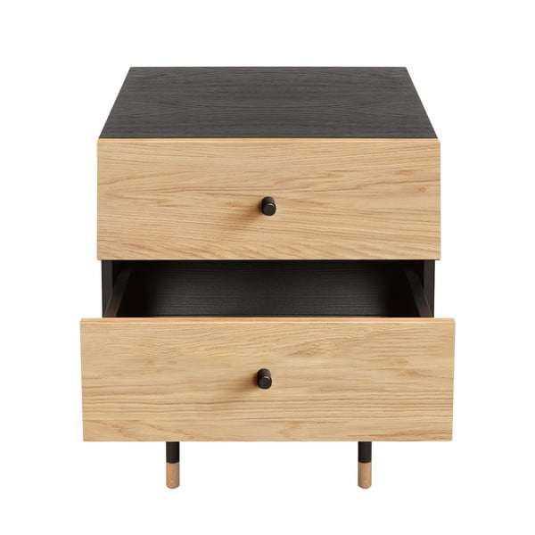 Noptieră în culoare naturală cu aspect de lemn de stejar Jugend – Woodman-image-2