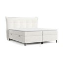 Pat boxspring crem cu spațiu de depozitare 180x200 cm Sinai – Maison de Rêve