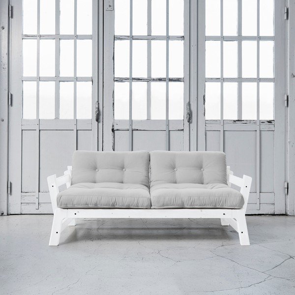 Canapea extensibilă Karup Step White/Light Grey-image-1