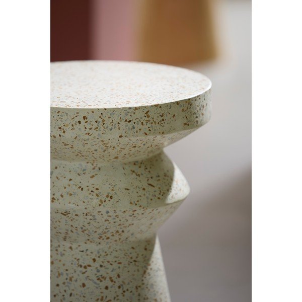 Măsuță auxiliară rotundă din ciment terrazzo ø 32 cm Sella – Light & Living-image-4