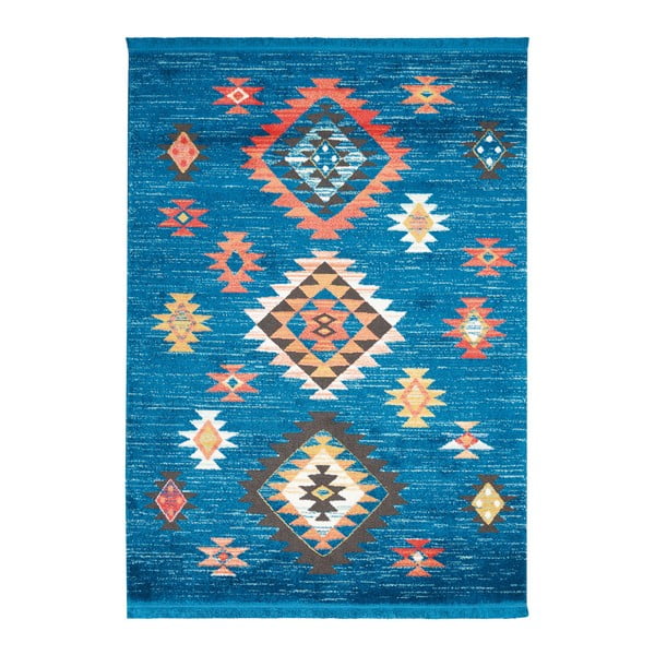 Covor Nourison Navajo Blue, 292 x 201 cm