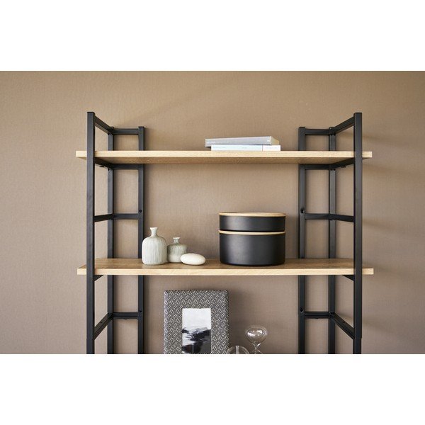 Cutie de depozitare neagră din metal cu capac ø 22x11 cm Rin – YAMAZAKI-image-1