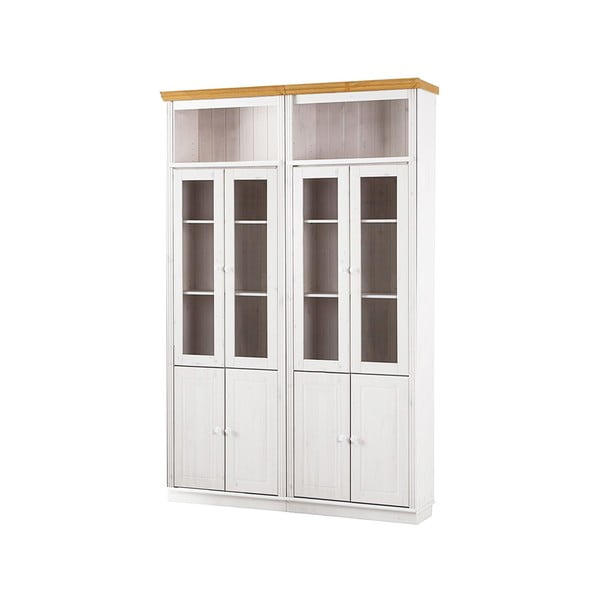 Vitrină albă din lemn de pin 148x223 cm Anita – Støraa-image-1