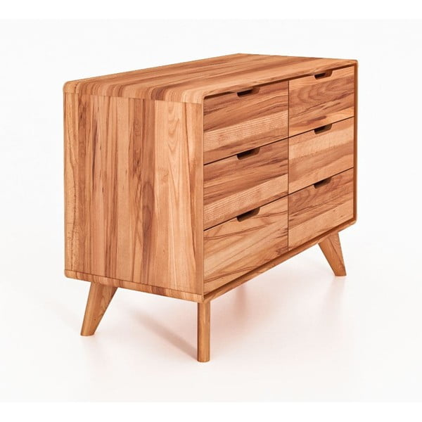 Comodă joasă din lemn de fag 90x63 cm Greg - The Beds-image-1