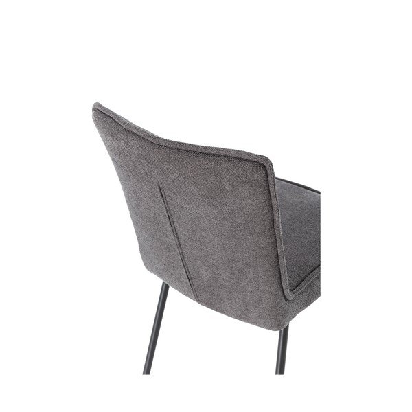Scaune de dining gri-închis 2 buc. tapițate Vesta – MOME-image-3