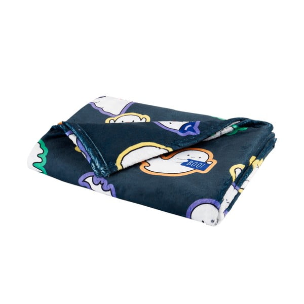 Pătură neagră din micropluș/cocolino 130x170 cm cu model de Halloween Halloween Ghosts – Catherine Lansfield